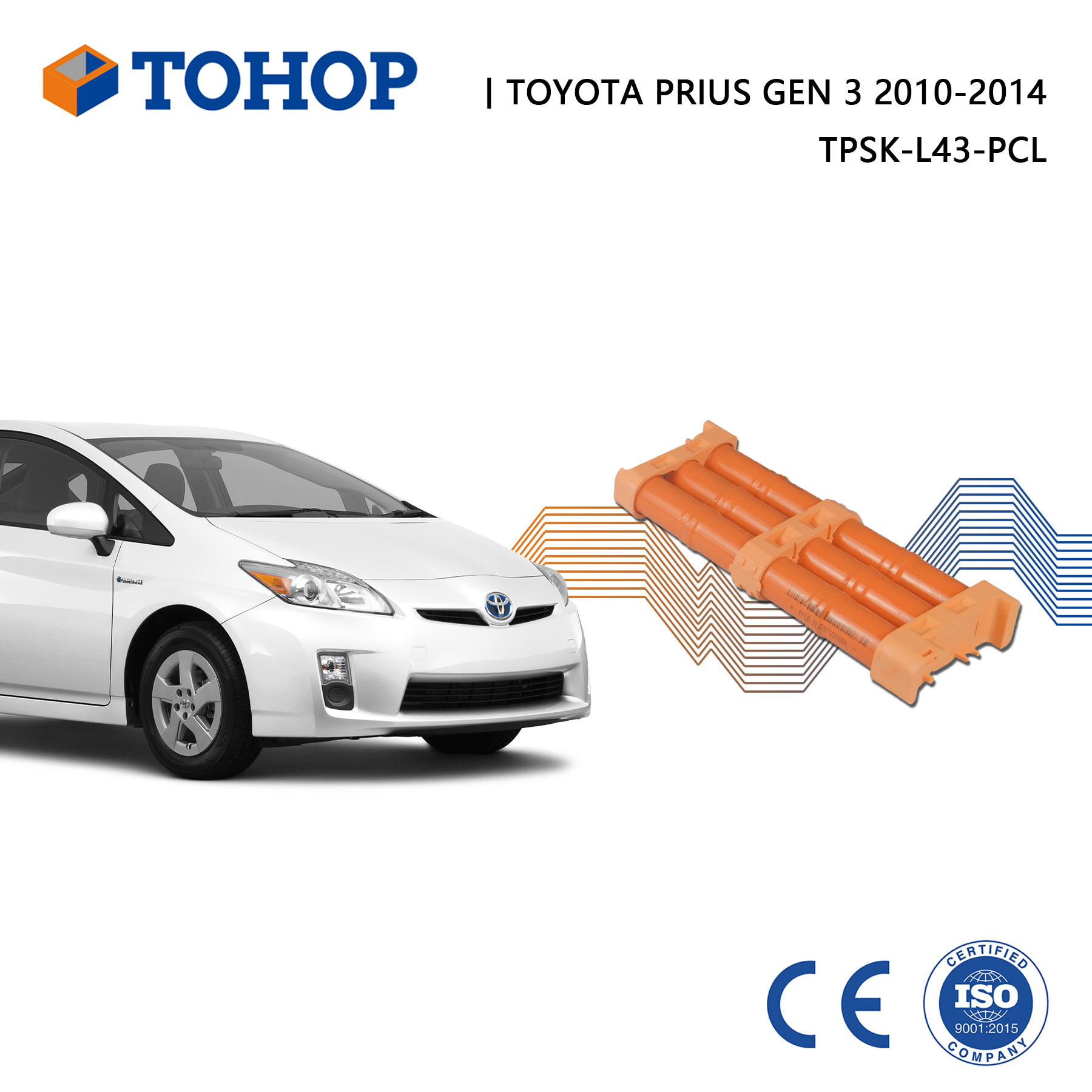 Großhandel Autoersatz 201,6 V 6,5 Ah Hybridbatterie für Prius XW30 2010-2014 für Prius Gen.3