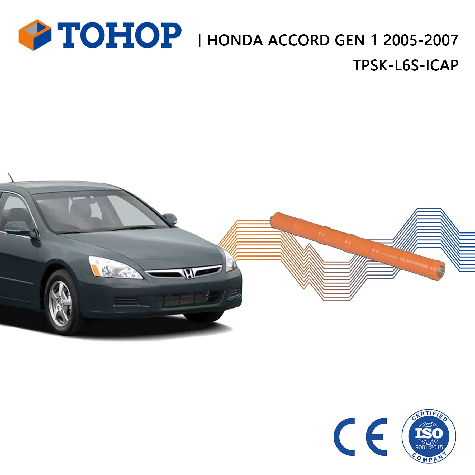 Accord Gen.1 2007 Wiederaufladbare 7,2 V 6,5 Ah Hybrid-Batteriezelle für Honda