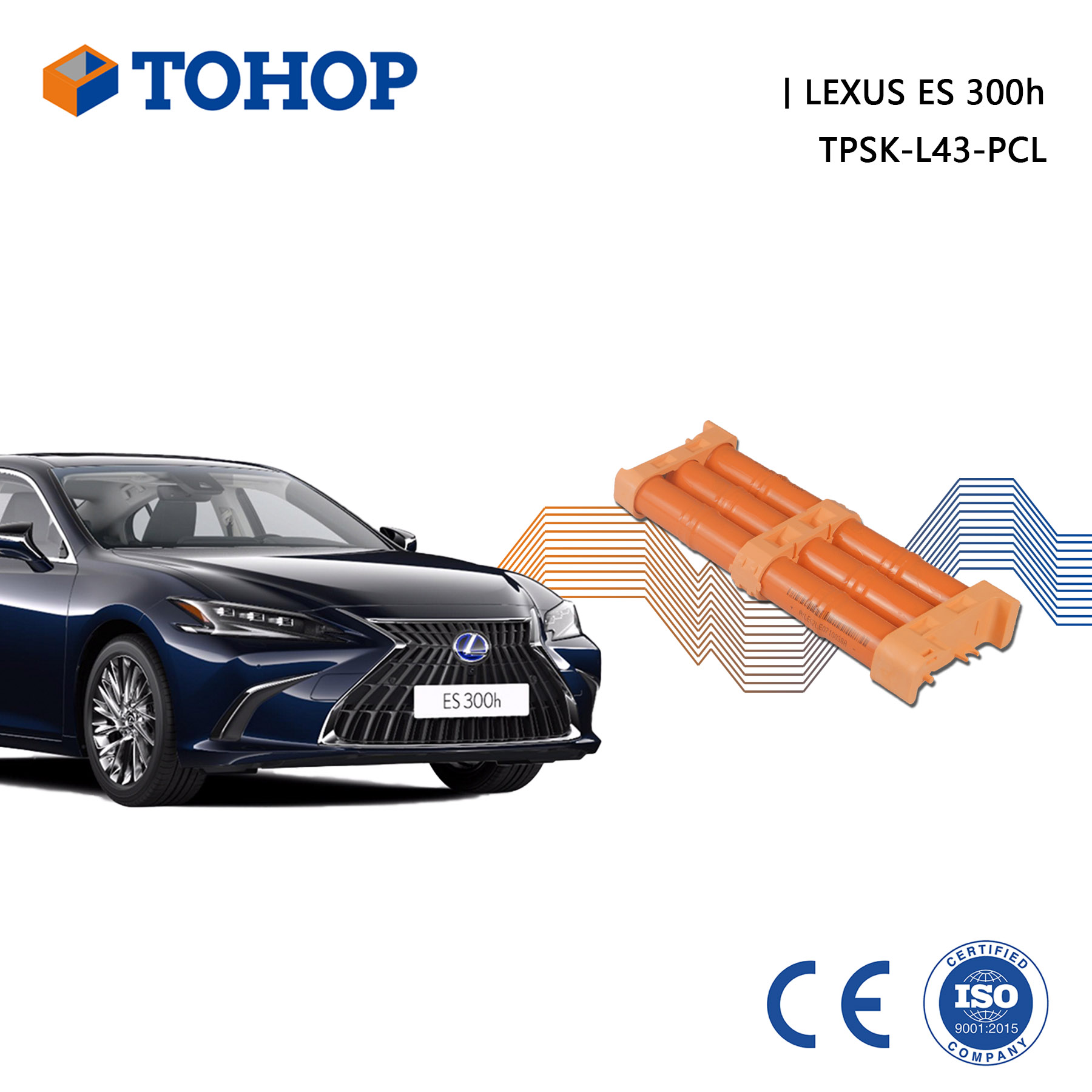 ES300h Kundenspezifischer 6,5-Ah-Hybrid-Ersatzakku für Lexus